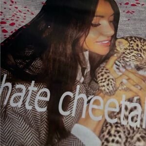 UTBF- I HATE CHEETAHS HOODIE 
NEVER WORN 
WRONG SIZE